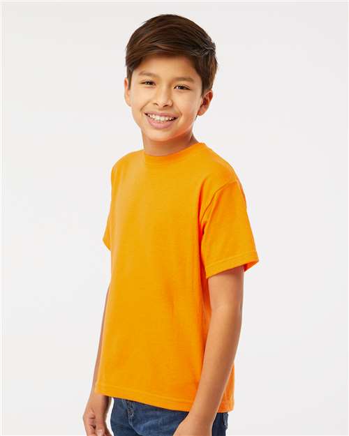 M&O Youth Gold Soft Touch T-Shirt - 4850 - 4850M Safety Orange