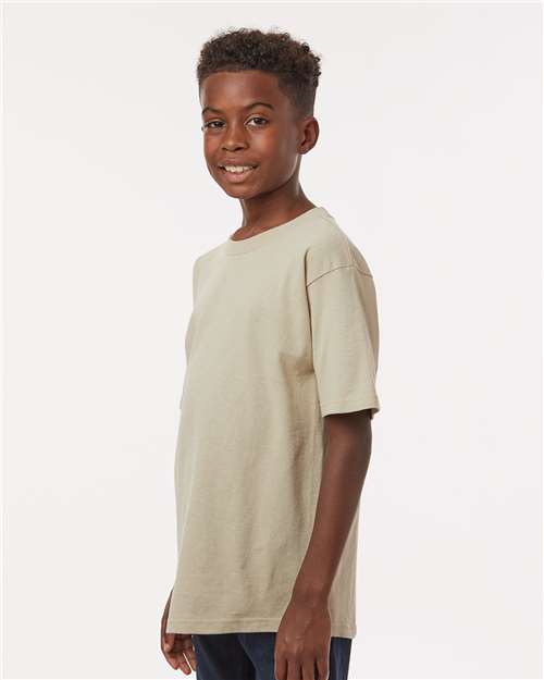M&O Youth Gold Soft Touch T-Shirt - 4850 - 4850M Sand