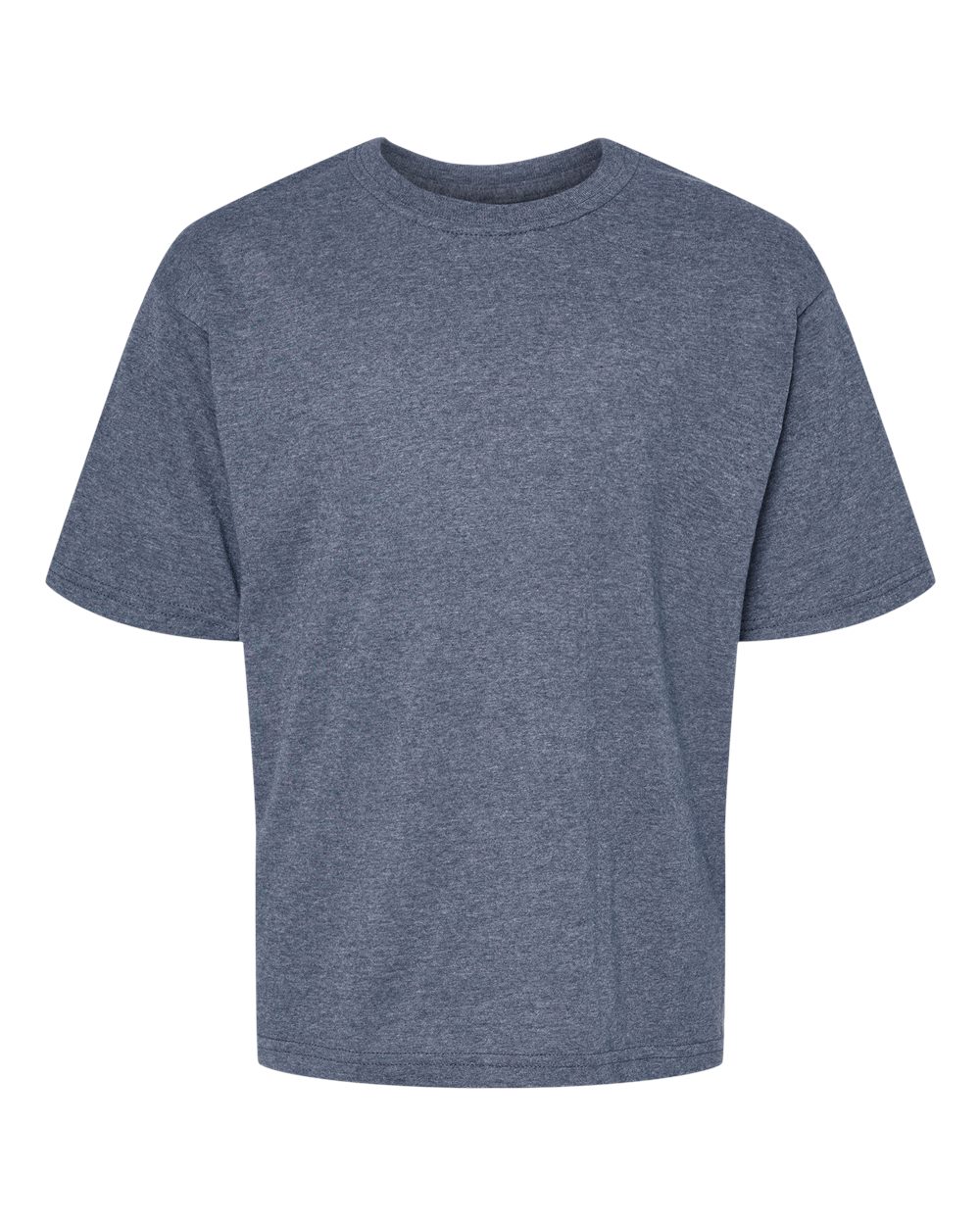 M&O Youth Gold Soft Touch T-Shirt - 4850 - 4850M Heather Navy