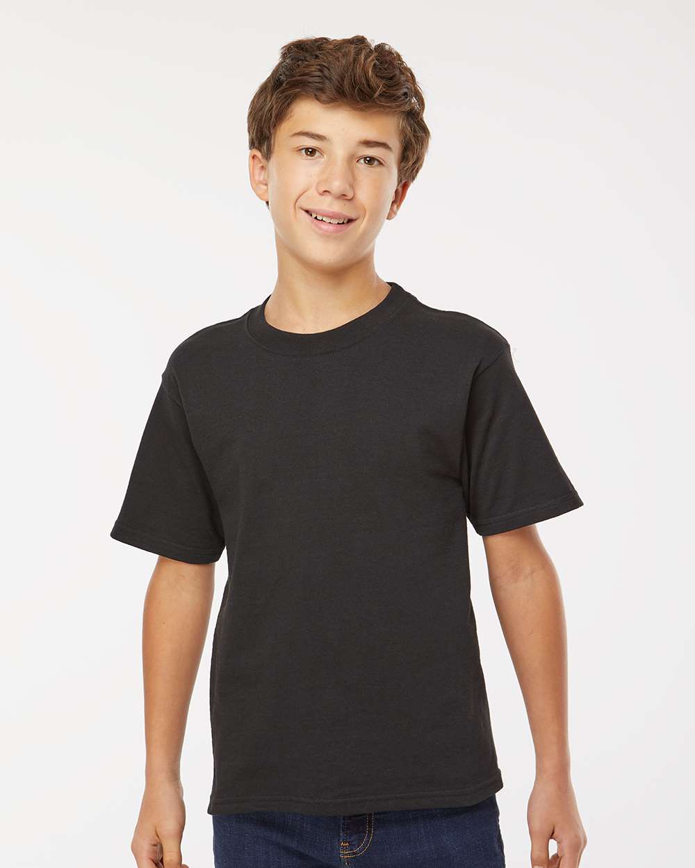 M&O Youth Gold Soft Touch T-Shirt - 4850 - 4850M Black