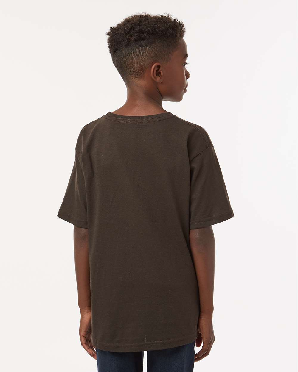 M&O Youth Gold Soft Touch T-Shirt - 4850 - 4850M Chocolate