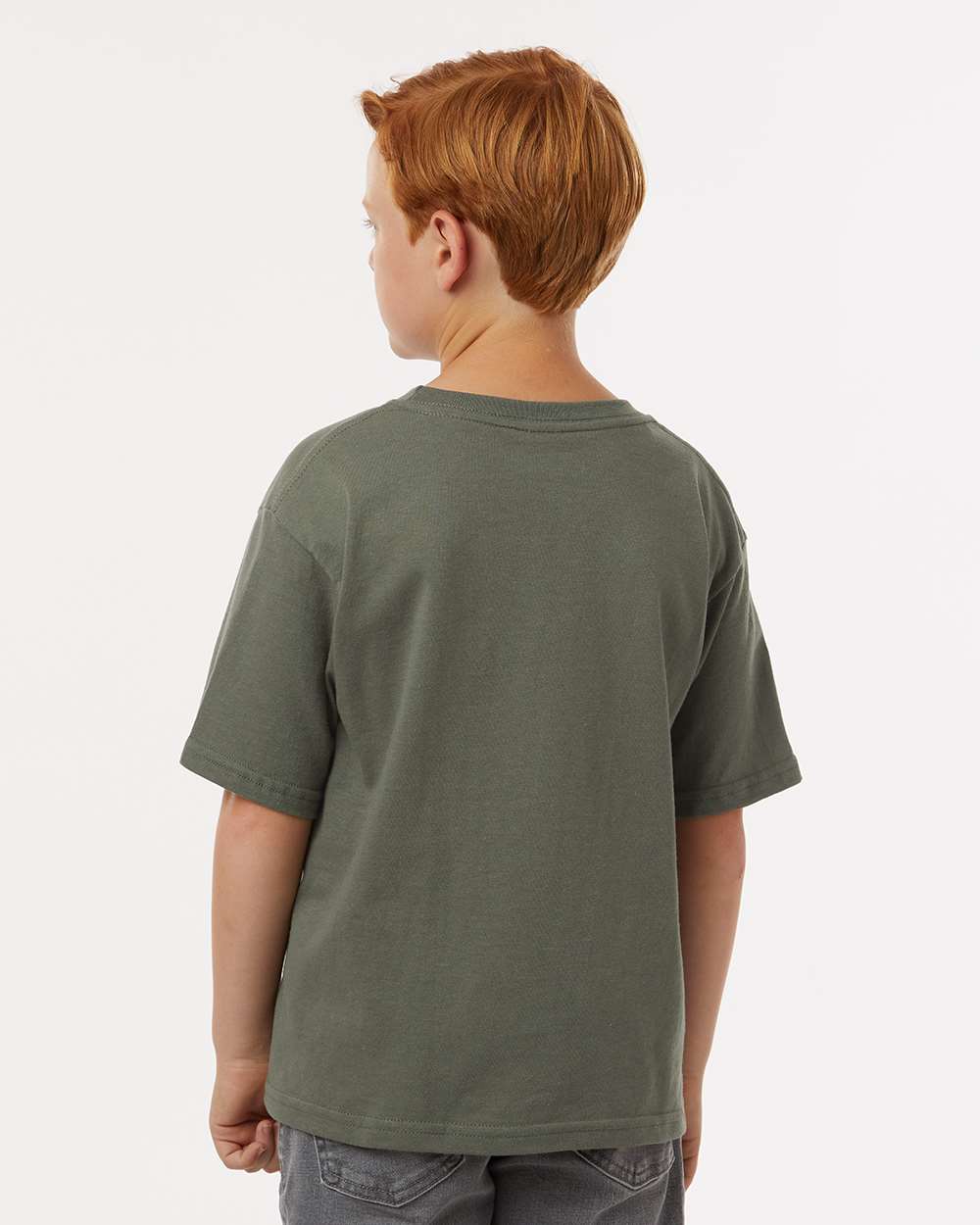 M&O Youth Gold Soft Touch T-Shirt - 4850 - 4850M Military Green