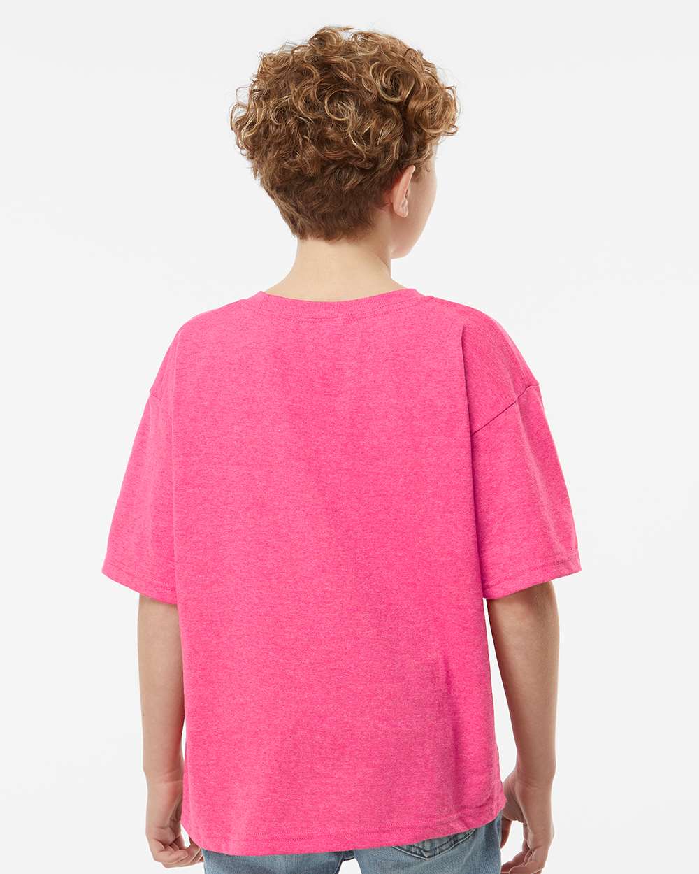 M&O Youth Gold Soft Touch T-Shirt - 4850 - 4850M Neon Pink