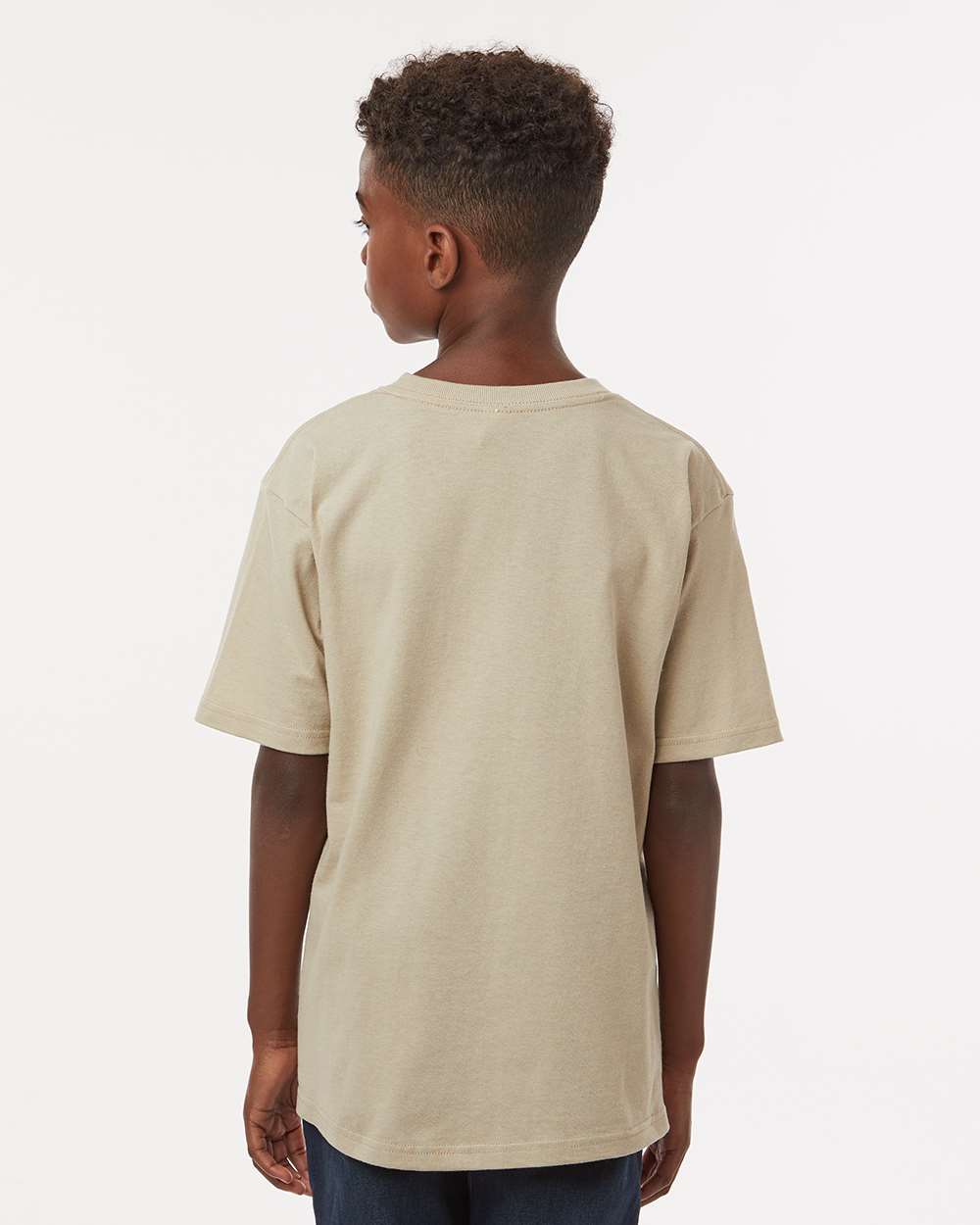 M&O Youth Gold Soft Touch T-Shirt - 4850 - 4850M Sand