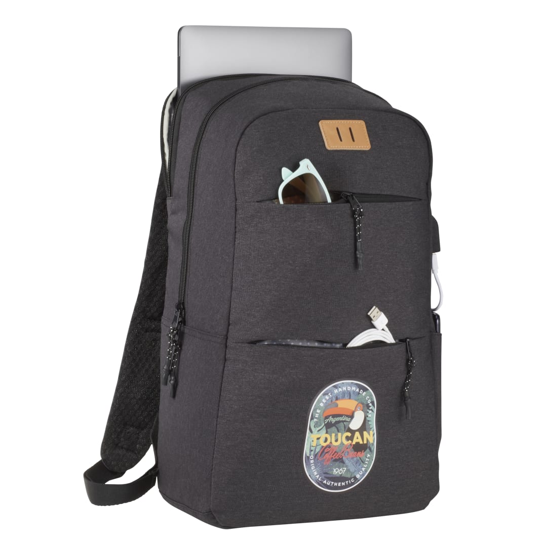 NBN Linden 15" Computer Backpack - 3850-21 Gray