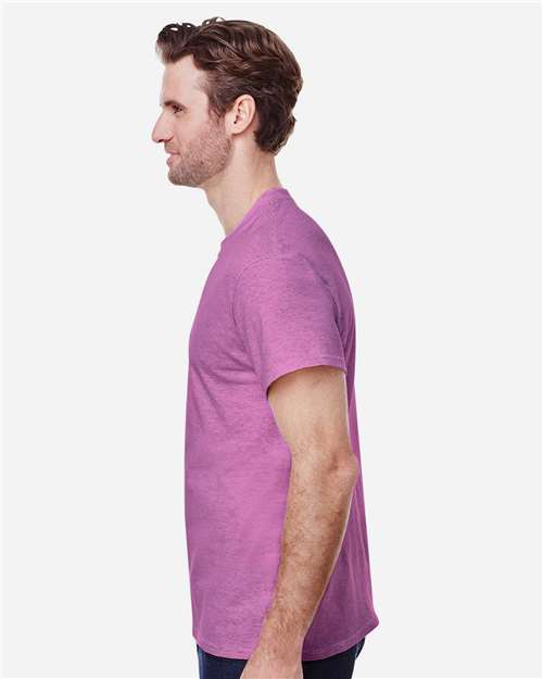Gildan Unisex Heavy Cotton™ T-Shirt - 5000 Heather Radiant Orchid