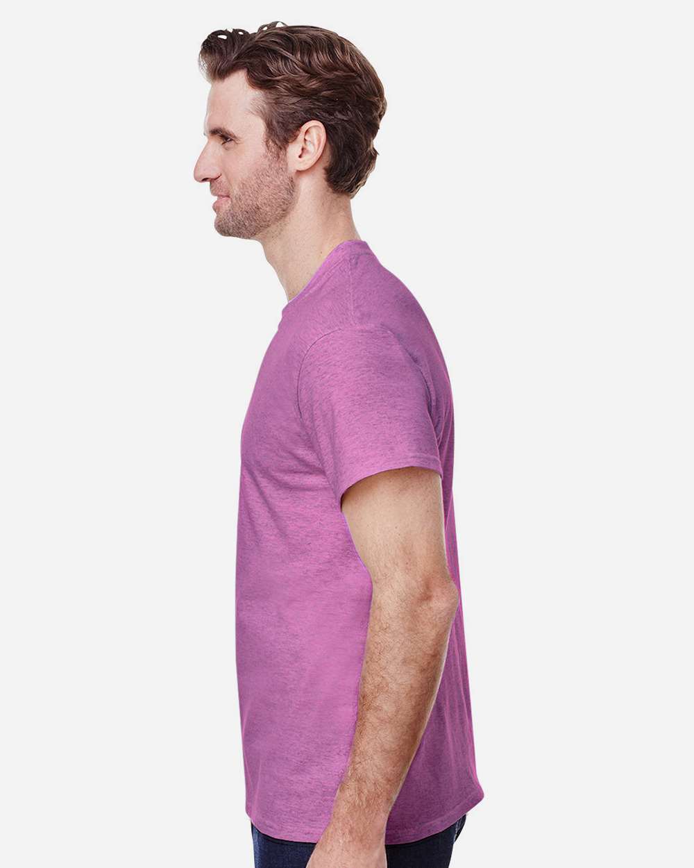 Gildan Unisex Heavy Cotton™ T-Shirt - 5000 Heather Radiant Orchid