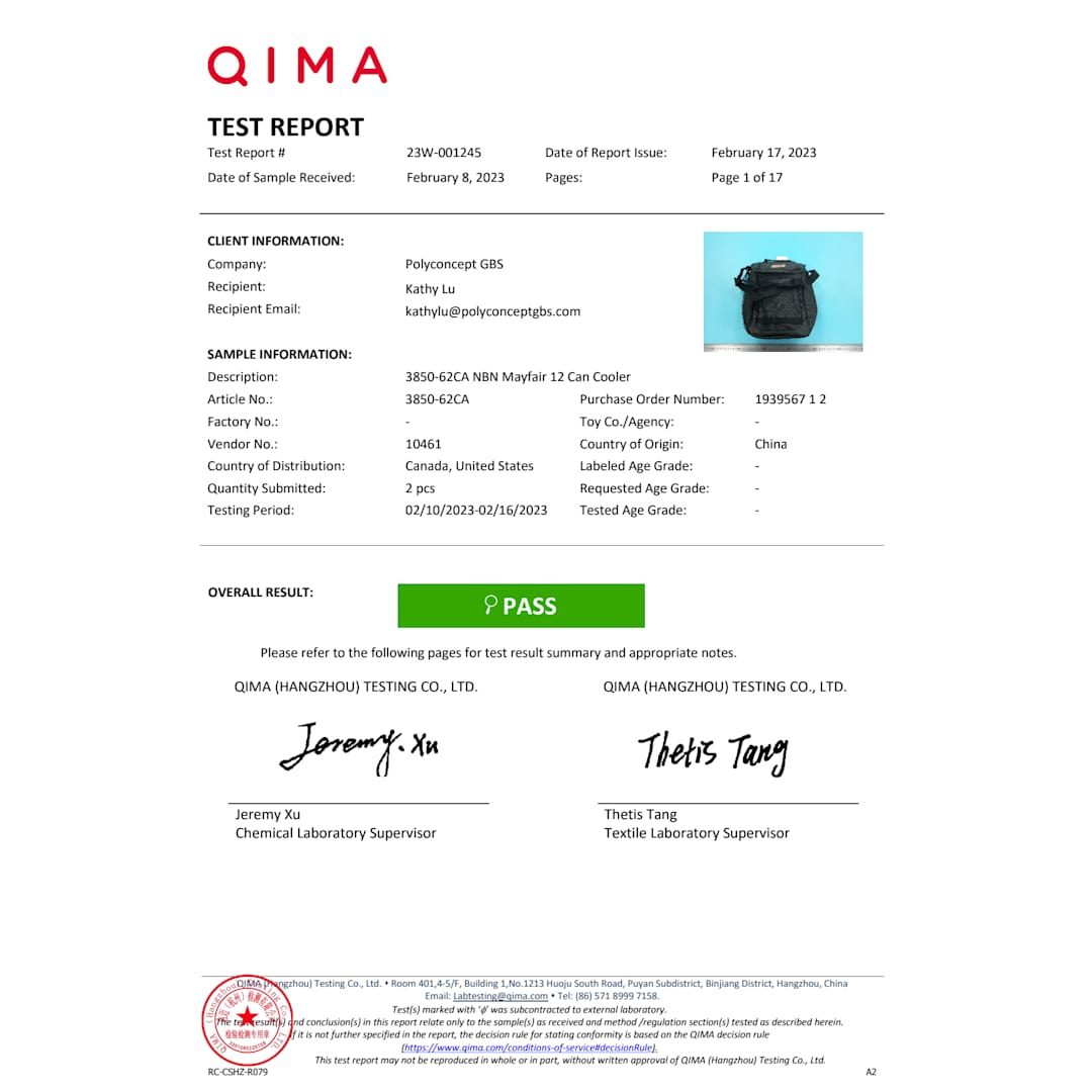 NBN Mayfair 12 Can Cooler - 3850-62 Gray