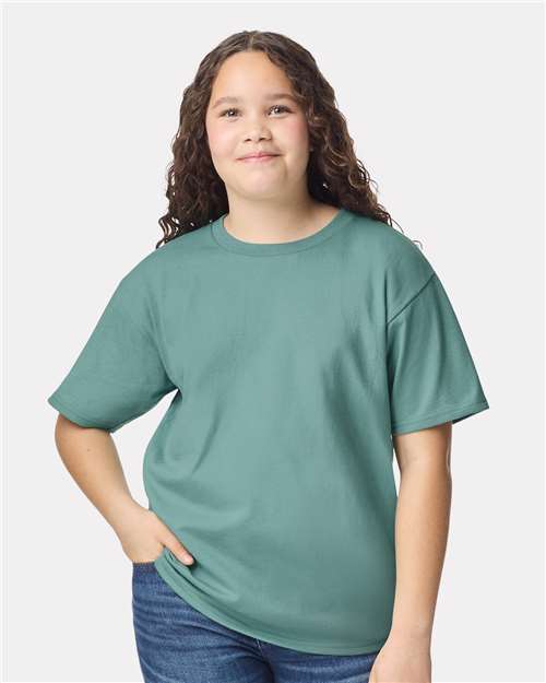 Gildan Youth Heavy Cotton™ T-Shirt - 5000B Aquatic