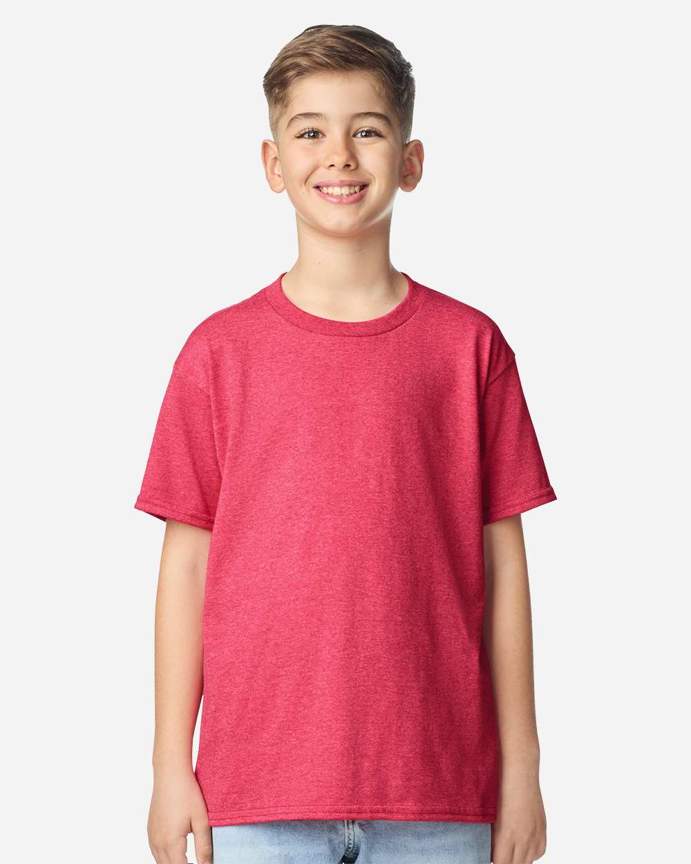 Gildan Youth Heavy Cotton™ T-Shirt - 5000B Heather Red