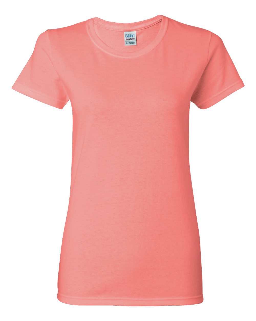 Gildan Women's Heavy Cotton™ T-Shirt - 5000L Coral Silk