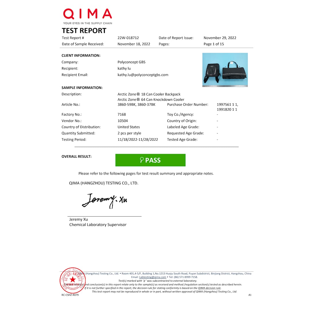 Arctic Zone Arctic Zone® 18 Can Cooler Backpack - 3860-59 Black