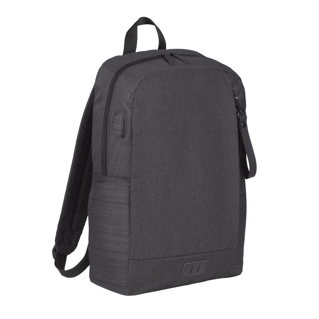NBN Whitby Slim 15&quot; Computer Backpack w/ USB Port - 3950-01 Gray