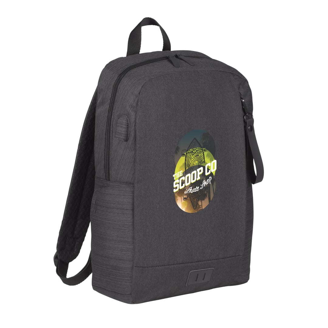 NBN Whitby Slim 15&quot; Computer Backpack w/ USB Port - 3950-01 Gray