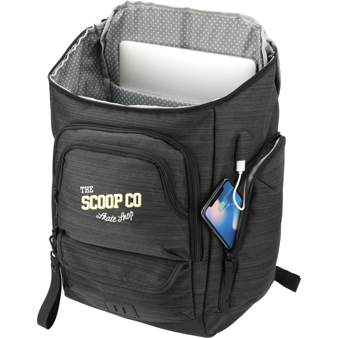 NBN Whitby 15" Computer Backpack w/ USB Port - 3950-02 Gray