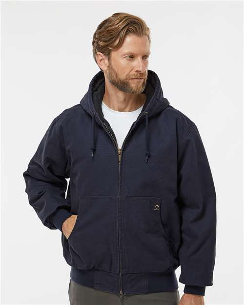 DRI DUCK Men's Cheyenne Boulder Cloth™ Hooded Jacket with Tricot Quilt Lining - 5020 Navy
