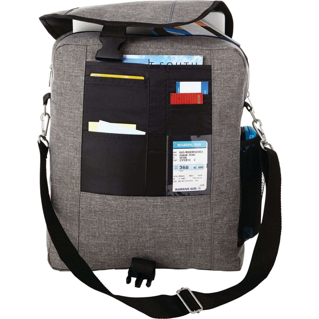 Verona Vertical 15&quot; Computer Briefcase - 4850-12 Gray