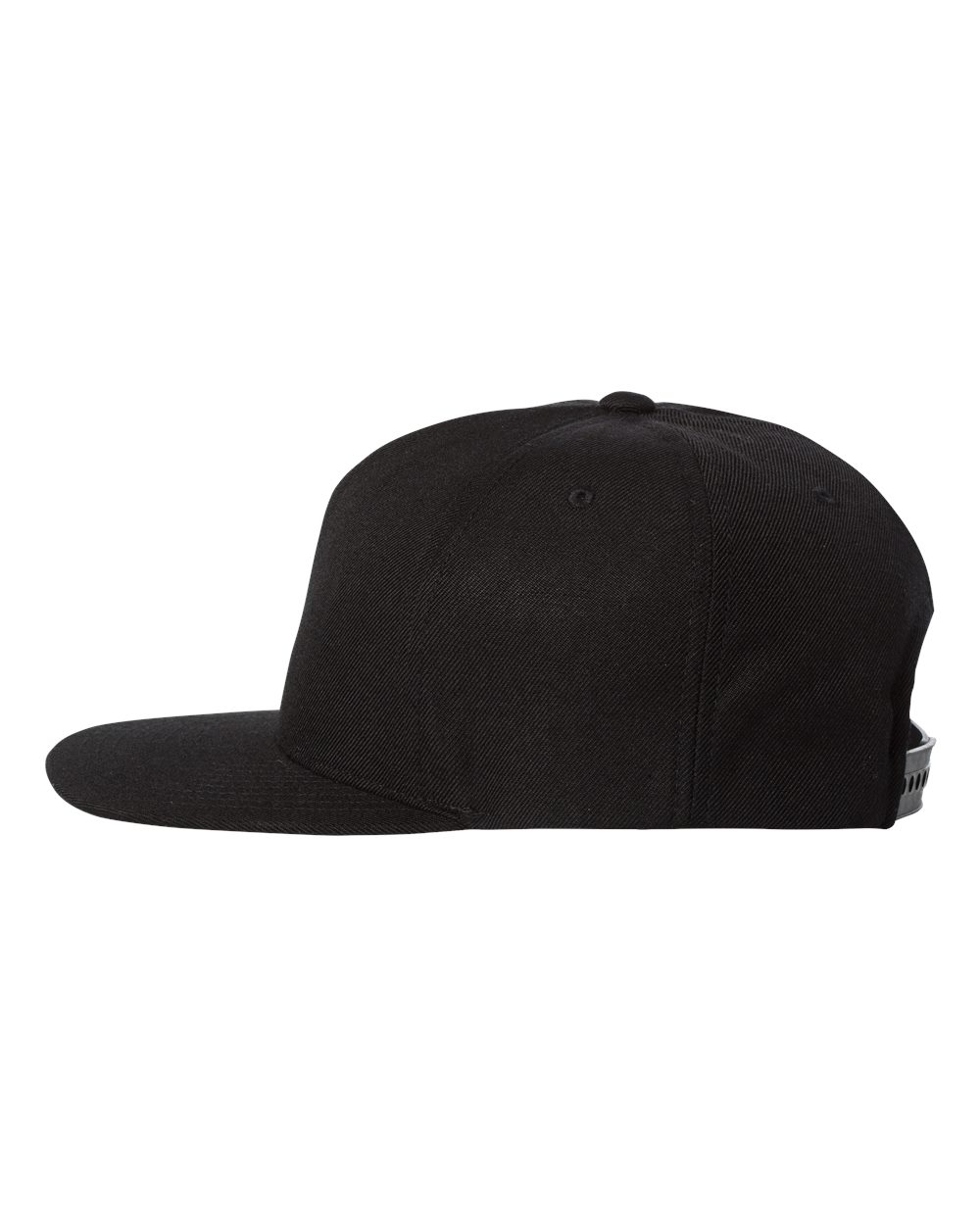 YP Classics Premium Five-Panel Snapback Cap - 5089M Black