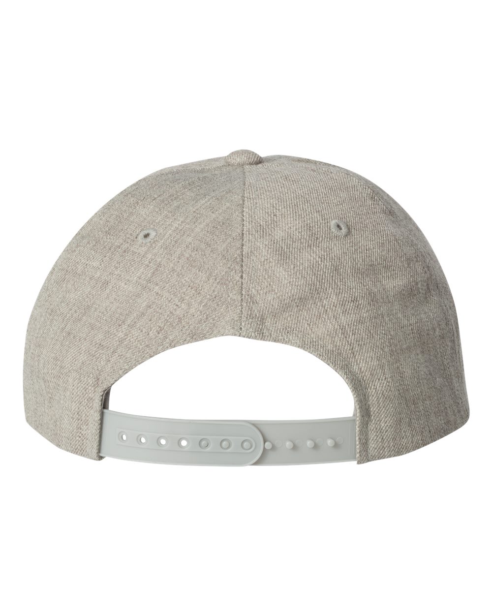 YP Classics Premium Five-Panel Snapback Cap - 5089M Heather Grey