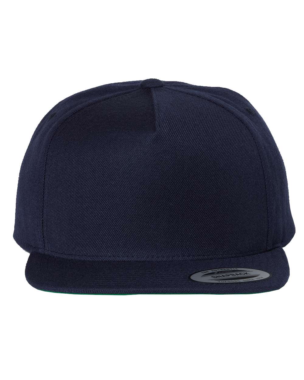 YP Classics Premium Five-Panel Snapback Cap - 5089M Navy