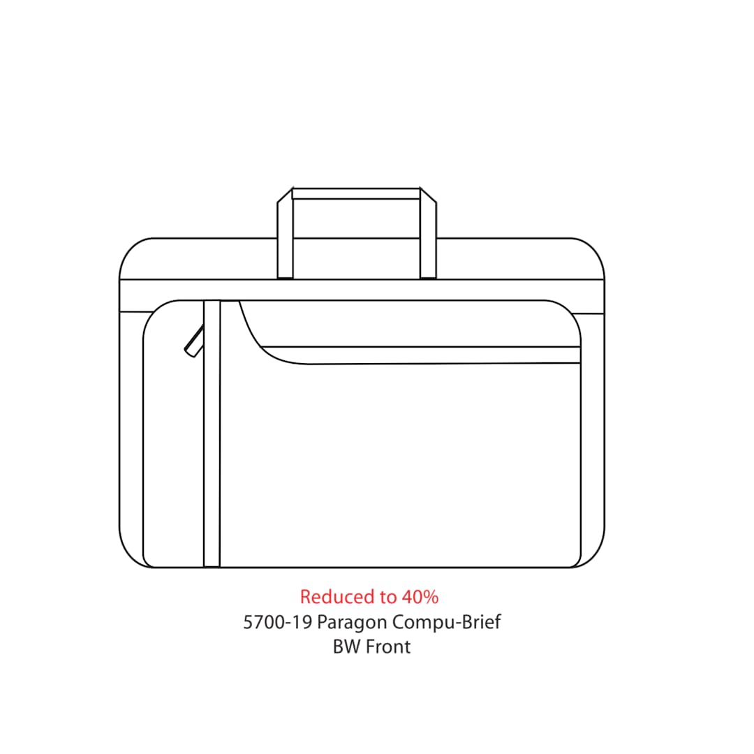 Paragon 15" Computer Briefcase - 5700-19 Black