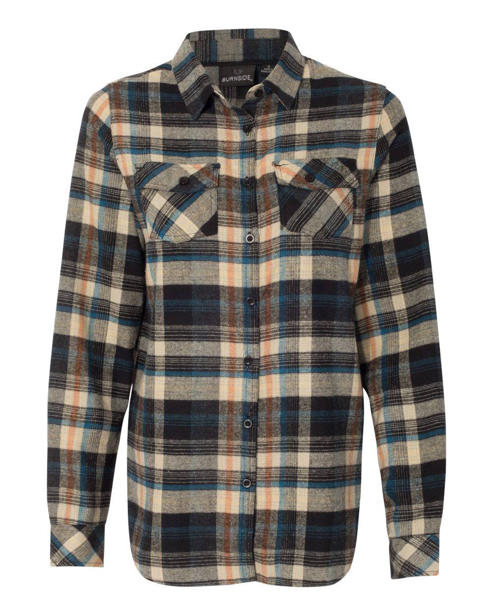 Burnside Women's Yarn-Dyed Flannel Shirt - 5210 Dark Khaki