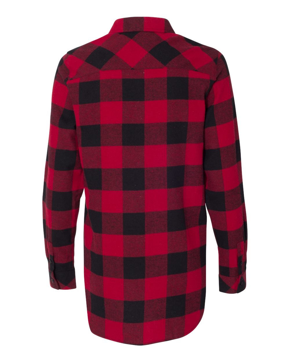 Burnside Women's Yarn-Dyed Flannel Shirt - 5210 Red- Black Buffalo