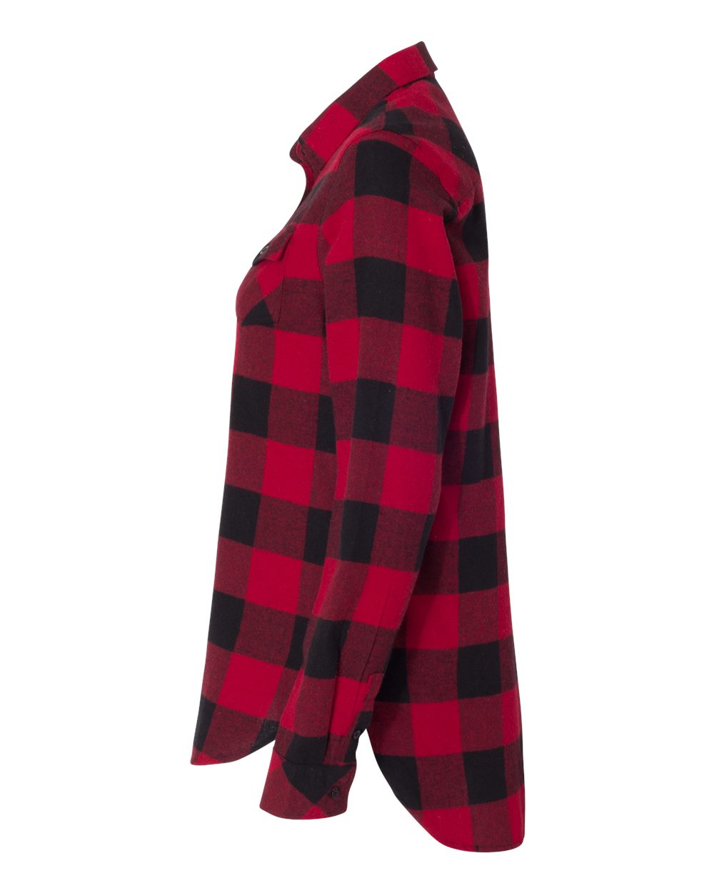 Burnside Women's Yarn-Dyed Flannel Shirt - 5210 Red- Black Buffalo