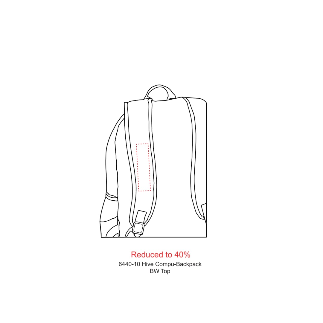 Hive 15&quot; Computer Backpack - 6440-10 Black