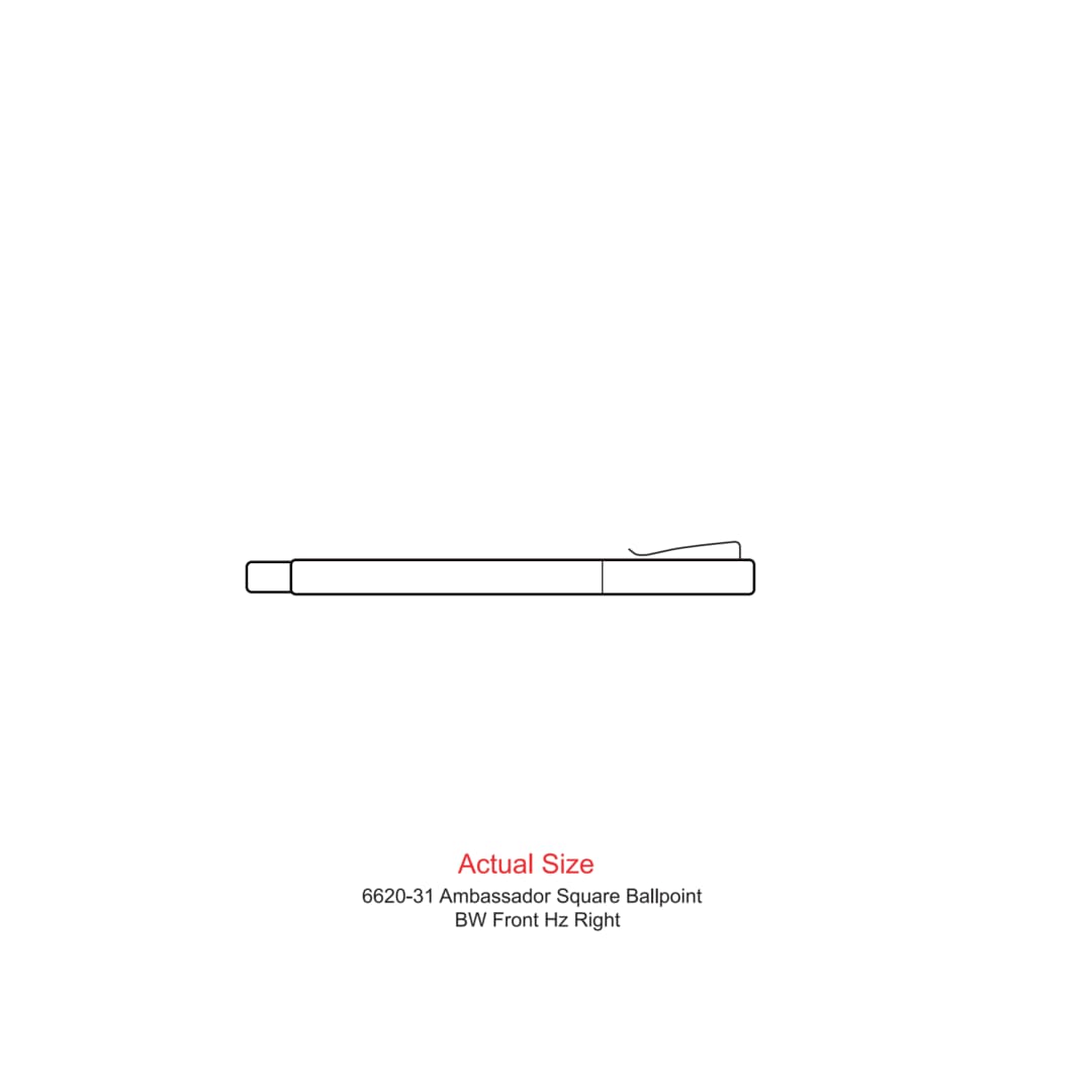 Ambassador Square Ballpoint - 6620-31 Black