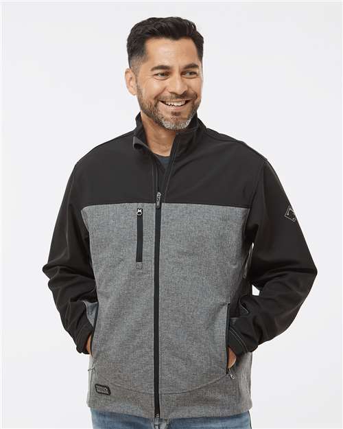 DRI DUCK Men's Motion Soft Shell Jacket - 5350 Black Heather- Black