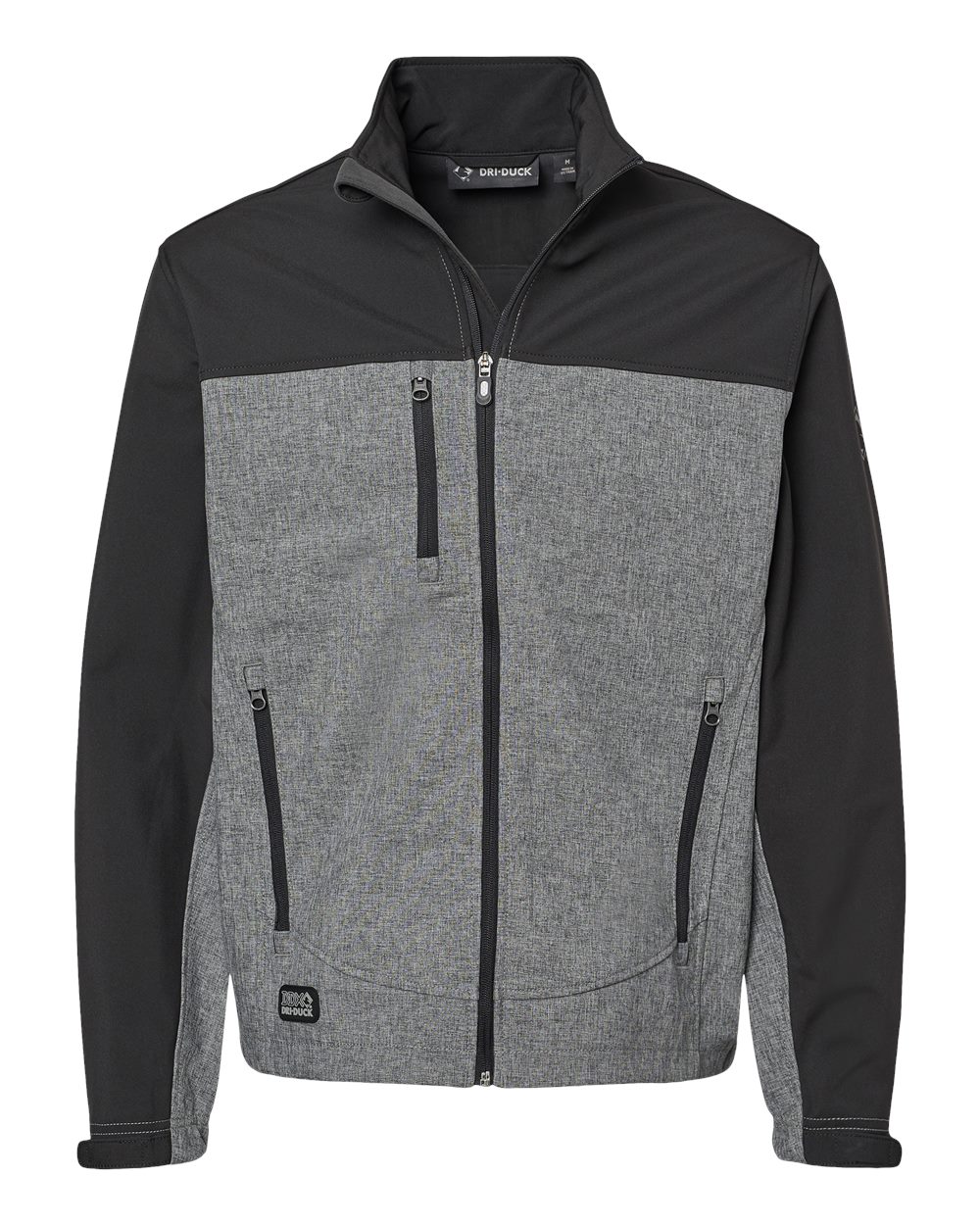 DRI DUCK Men's Motion Soft Shell Jacket - 5350 Black Heather- Black