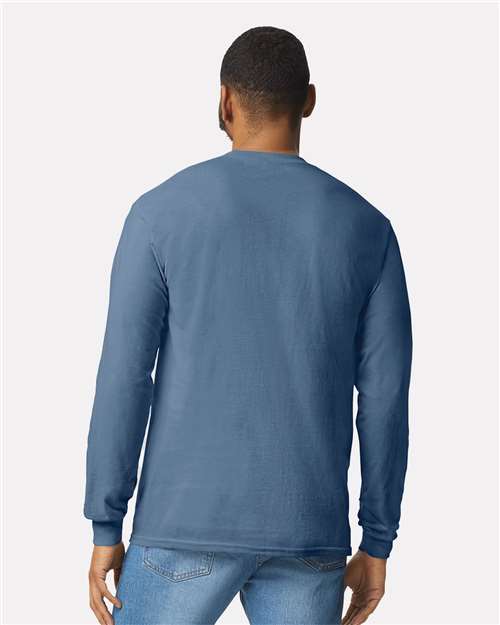 Gildan Unisex Heavy Cotton™ Long Sleeve T-Shirt - 5400 Indigo Blue