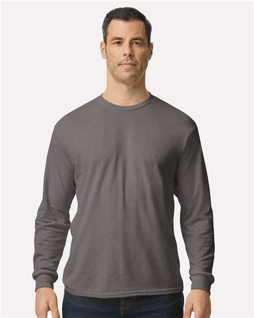 Gildan Unisex Heavy Cotton™ Long Sleeve T-Shirt - 5400 Charcoal