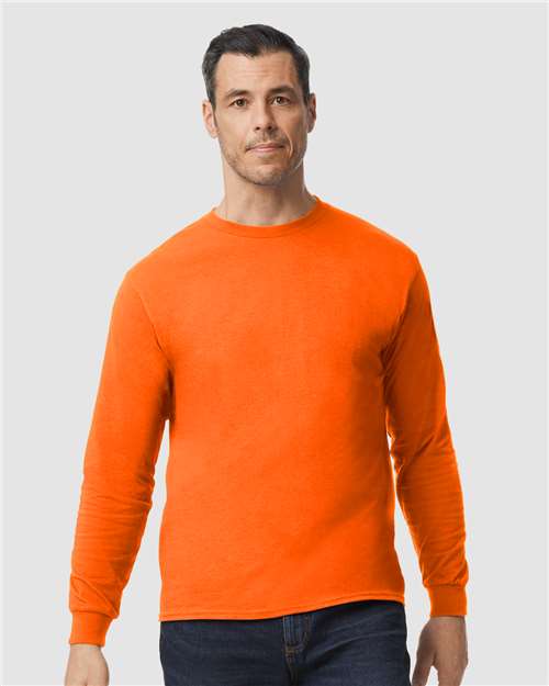 Gildan Unisex Heavy Cotton™ Long Sleeve T-Shirt - 5400 Orange