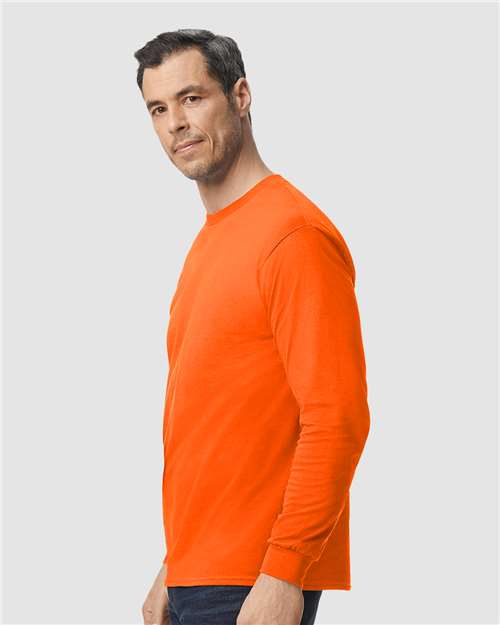 Gildan Unisex Heavy Cotton™ Long Sleeve T-Shirt - 5400 Orange