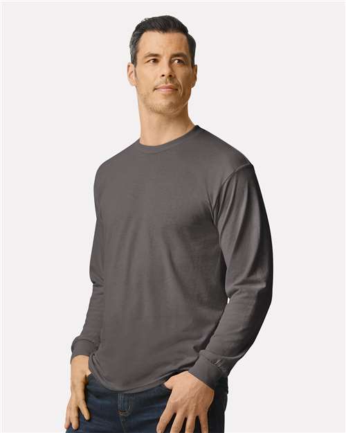 Gildan Unisex Heavy Cotton™ Long Sleeve T-Shirt - 5400 Charcoal