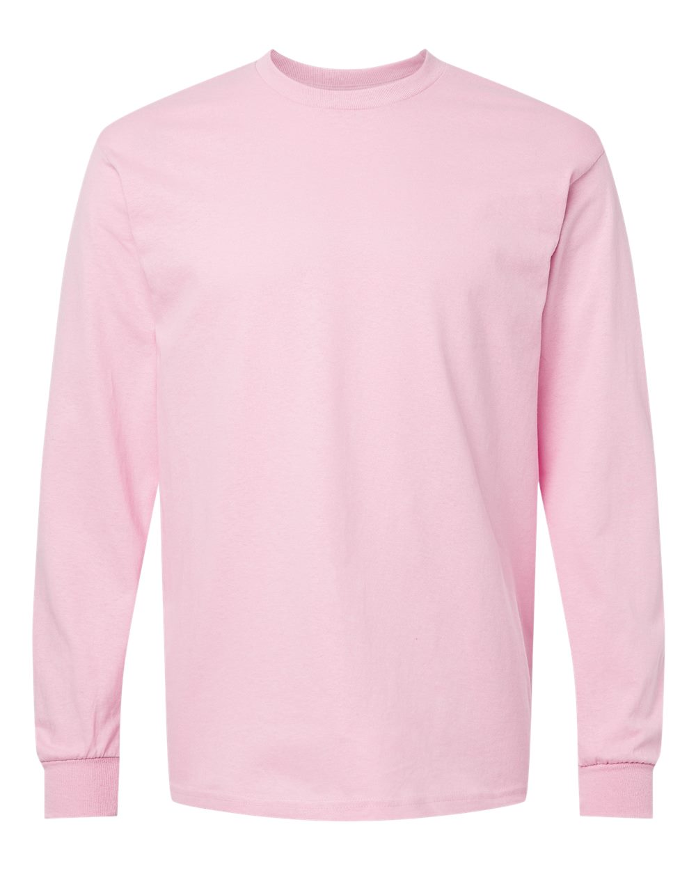 Gildan Unisex Heavy Cotton™ Long Sleeve T-Shirt - 5400 Light Pink