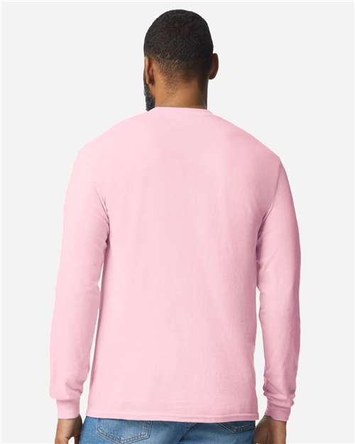 Gildan Unisex Heavy Cotton™ Long Sleeve T-Shirt - 5400 Light Pink