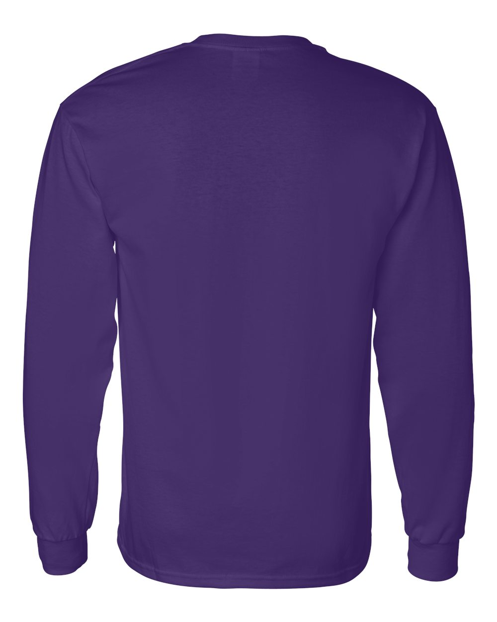 Gildan Unisex Heavy Cotton™ Long Sleeve T-Shirt - 5400 Purple