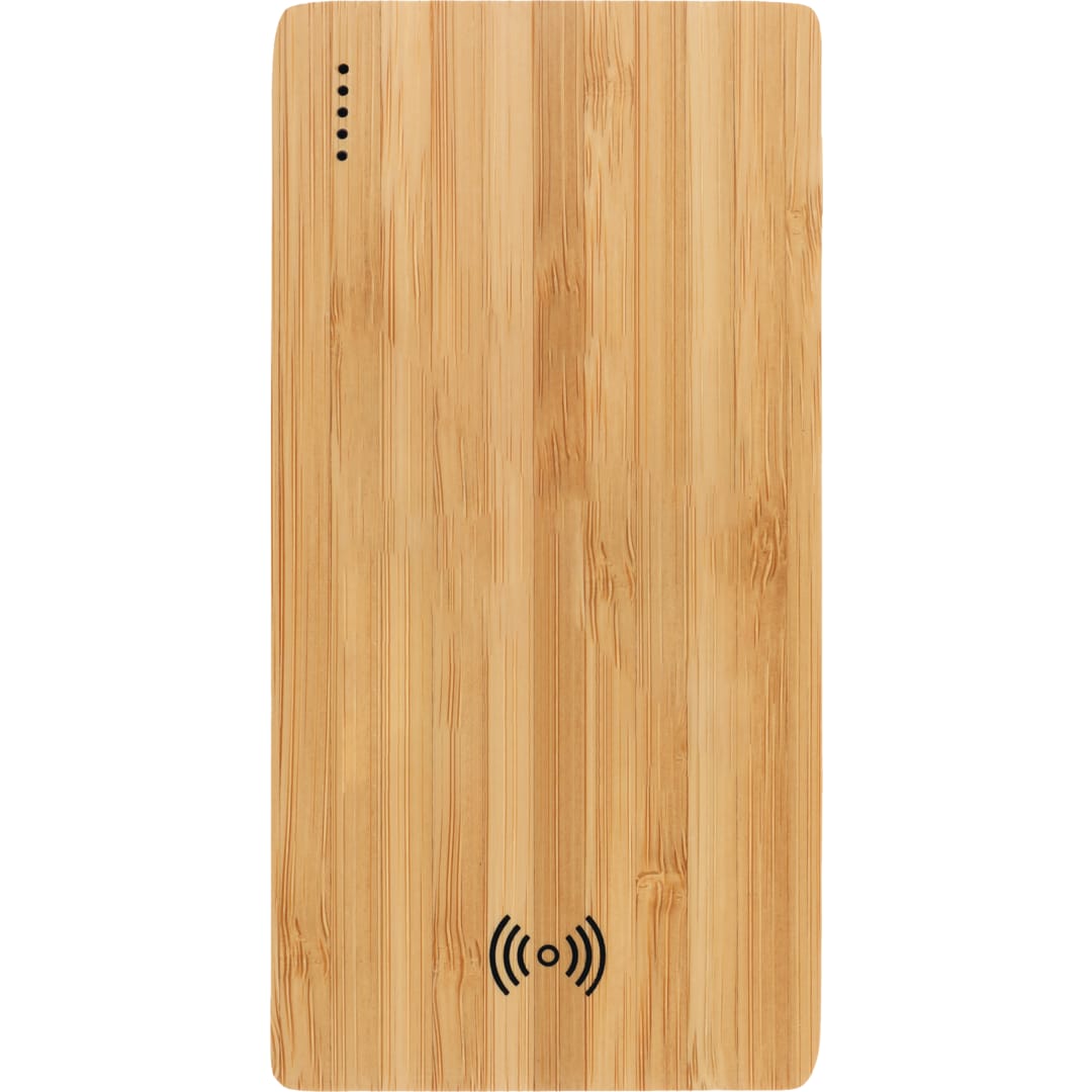 FSC&#174; 100% Bamboo 5000 mAh Wireless Power Bank - 7121-71