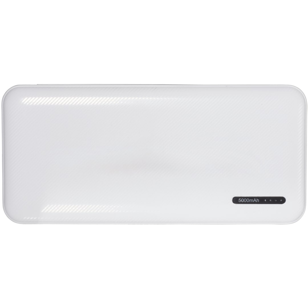 Zodiac High Density 5000 mAh Power Bank - 7121-72 White