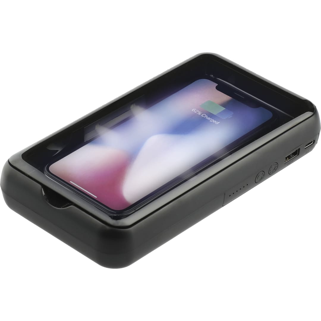 Pristine 10000 Wireless Power Bank w/ UV Sanitizer - 7121-78 Black