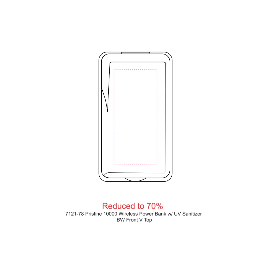 Pristine 10000 Wireless Power Bank w/ UV Sanitizer - 7121-78 Black