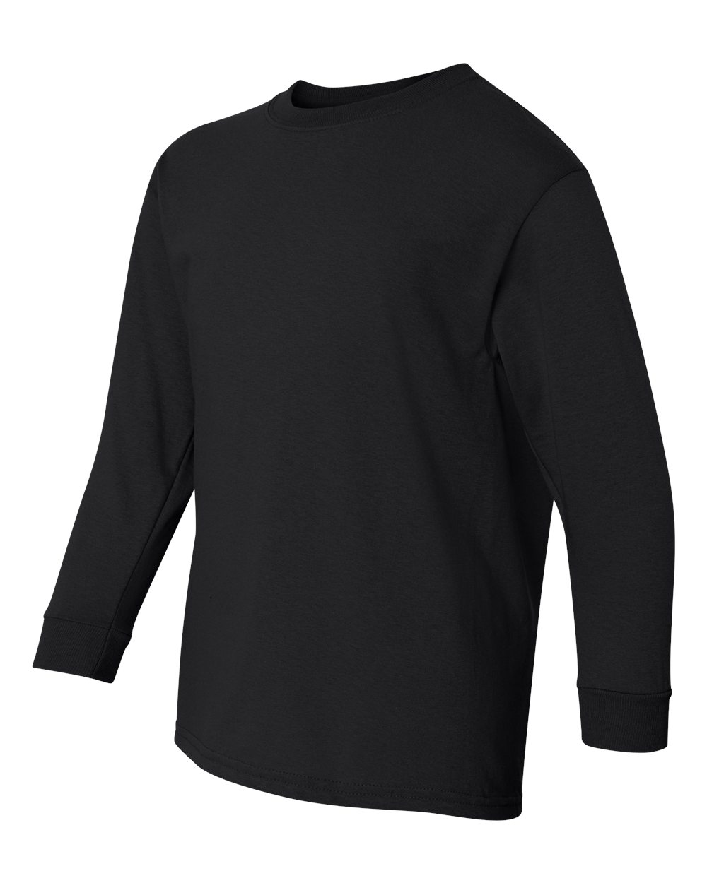 Gildan Youth Heavy Cotton™ Long Sleeve T-Shirt - 5400B Black