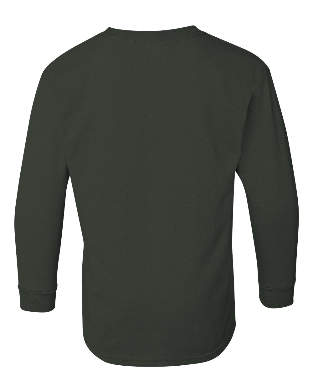 Gildan Youth Heavy Cotton™ Long Sleeve T-Shirt - 5400B Forest Green