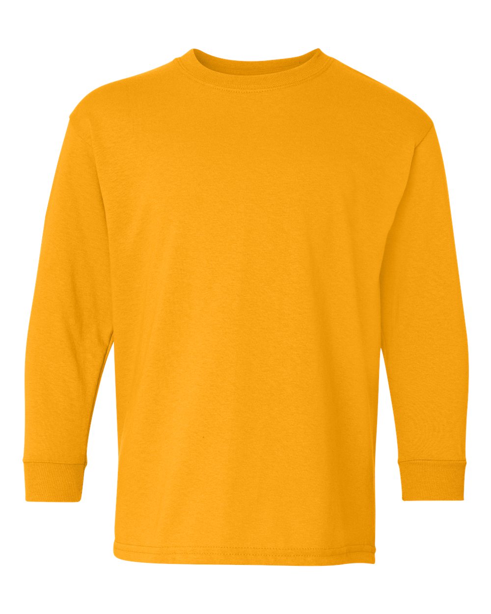 Gildan Youth Heavy Cotton™ Long Sleeve T-Shirt - 5400B Gold