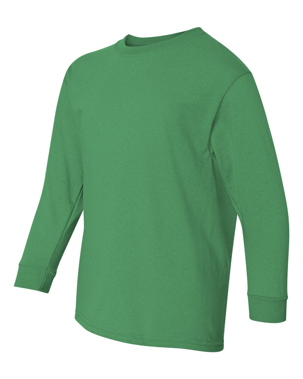 Gildan Youth Heavy Cotton™ Long Sleeve T-Shirt - 5400B Irish Green