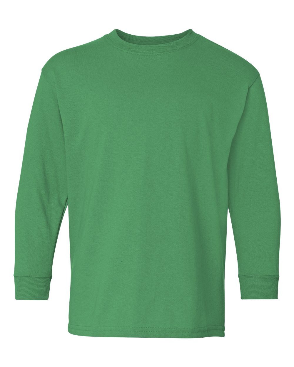 Gildan Youth Heavy Cotton™ Long Sleeve T-Shirt - 5400B Irish Green
