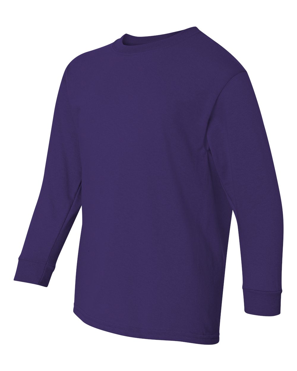 Gildan Youth Heavy Cotton™ Long Sleeve T-Shirt - 5400B Purple